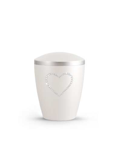 Kinder-Naturstoffurne perlmutt, Swarovski-Kristalle