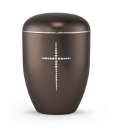 Naturstoffurne Edition Crystal  Kreuzmotiv