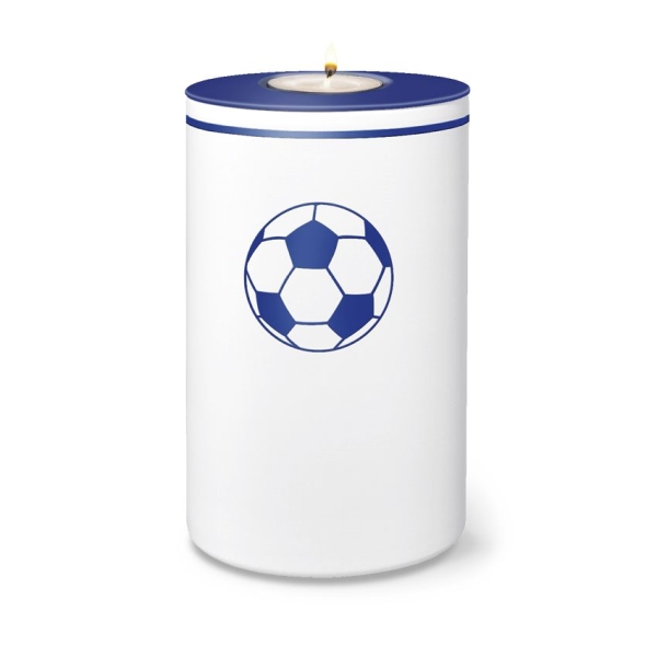 FUSSBALL RONDO BIO-LEHM Memory blau-wei&szlig;