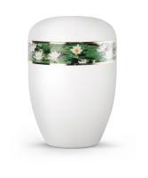 Naturstoffurne "Fall in Leaves", Fleur Blance