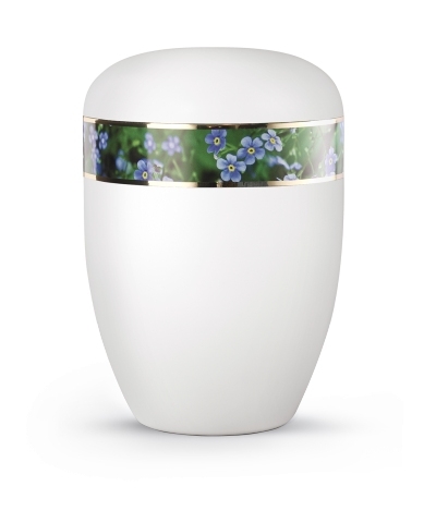 Naturstoffurne "Fall in Leaves", Fleur Blance