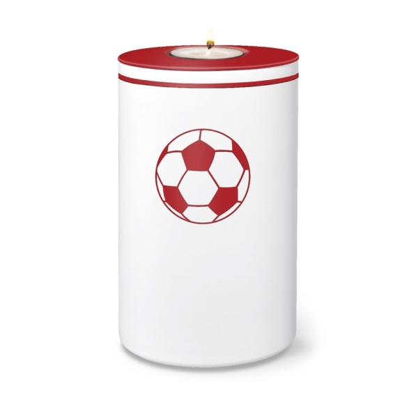FUSSBALL RONDO BIO-LEHM Memory rot-wei&szlig;