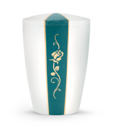 Naturstoffurne White Satin, perlmutt,