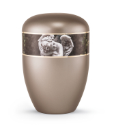 Naturstoffurne Edition  360&deg; perlmutt fum&eacute;,