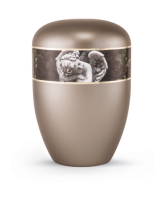 Naturstoffurne Edition  360&deg; perlmutt fum&eacute;,