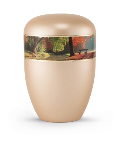 Naturstoffurne Edition  360&deg; perlmutt