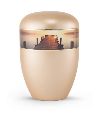 Naturstoffurne Edition  360&deg; perlmutt