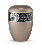 Naturstoffurne Edition  360&deg; perlmutt fum&eacute;,