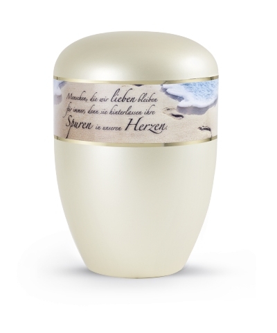 Naturstoffurne Edition Poesie, Dekor Rose