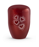 Naturstoffurne Karat, Rubin, Herzen Crystal