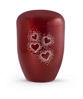 Naturstoffurne Karat, Rubin, Herzen Crystal