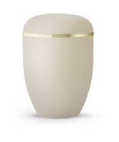 Naturstoffurne Xenon, Samtton "Creme", Dekor
