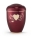 Naturstoffurne Edition Creatio  permutt weinrot,
