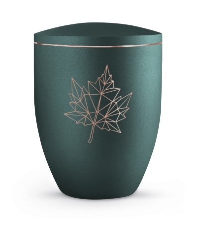 Naturstoffurne Edition Geometric, petrol