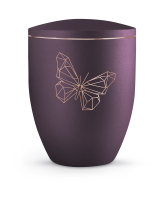 Naturstoff-Urne Edition Geometric, velvet berry