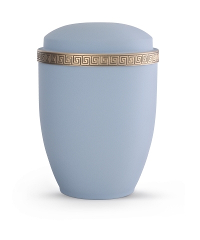 Stahlurne Samtton "Himmelblau",
