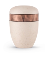 Naturstoffurne Edition Pierre cremefarbene