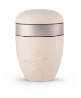 Naturstoffurne Edition Pierre cremefarbene