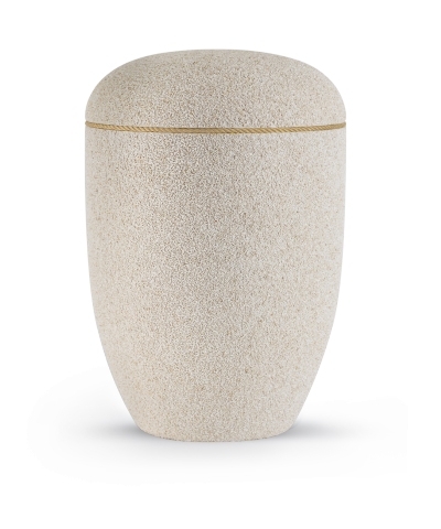 Naturstoff-Urne Edition Sorra, mit Sand beschichtet