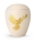 Keramikurne handgemaltes Goldmotiv "Taube"