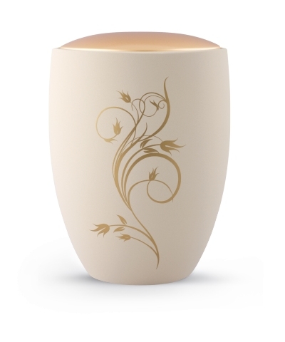 Keramikurne Oberfl&auml;che Samton Creme, Deckel