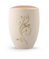 Keramikurne Oberfl&auml;che Samton Creme, Deckel