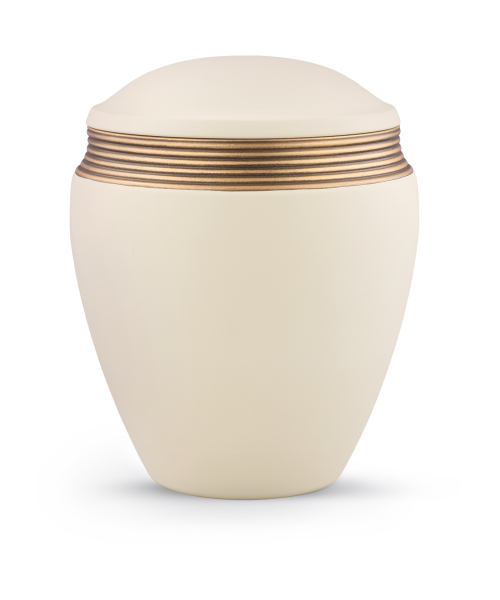 Keramikurne Oberfl&auml;che Samtton Creme,