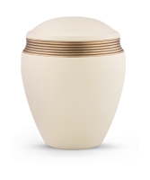 Keramikurne Oberfl&auml;che Samtton Creme,