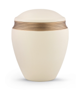Keramikurne Oberfl&auml;che Samtton Creme,