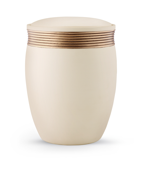 Keramikurne Oberfl&auml;che Samtton Creme,