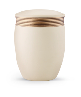 Keramikurne Oberfl&auml;che Samtton Creme,