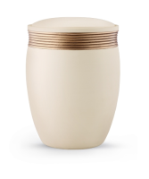 Keramikurne Oberfl&auml;che Samtton Creme,