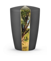 Naturstoffurne Natura, Anthrazit, Motiv