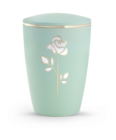 Naturstoffurne Pastell, soft-touch-Oberfl&auml;che