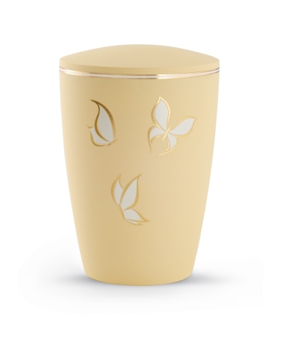 Naturstoffurne Pastell,soft-touch-Oberfl&auml;che