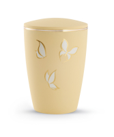 Naturstoffurne Pastell,soft-touch-Oberfl&auml;che