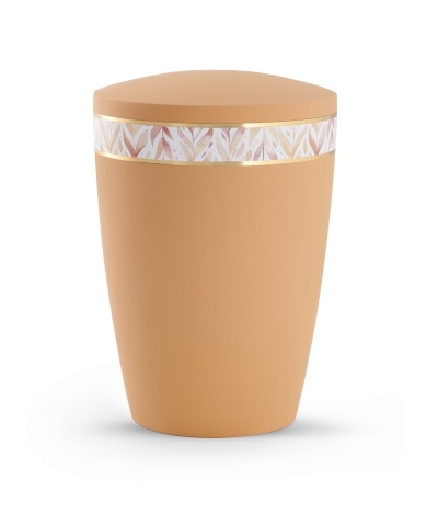 Naturstoffurne Pastell, soft-touch-Oberfl&auml;che
