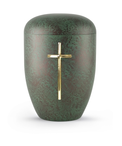 Naturstoffurne Edition Patina von Hand