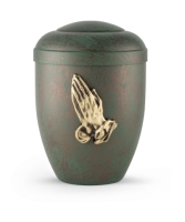 Naturstoffurne Edition Patina von Hand