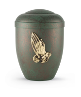 Naturstoffurne Edition Patina von Hand