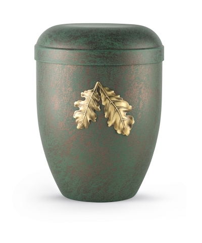 Naturstoffurne Edition Patina von Hand