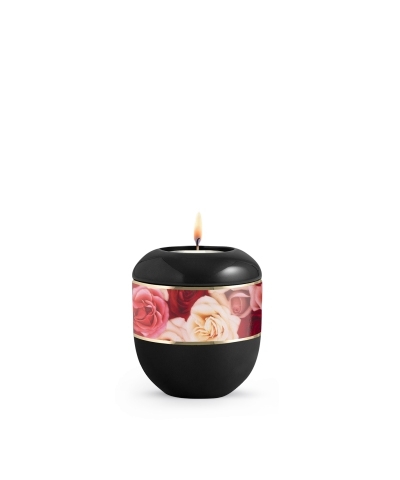 Porzellanurne Fleur Noire, Design Rosen -