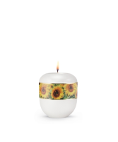 Porzellanurne Fleur Blanche, Design Sonnenblumen
