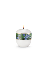 Porzellanurne Fleur Blanche, Design Vergissmeinnicht