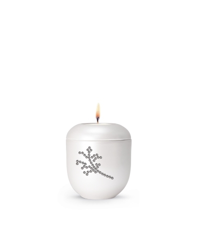 Porzellanurne Karat, Perlmutt, Baum Graphite -