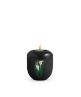 Porzellanurne Fleur Noire, Design Calla -