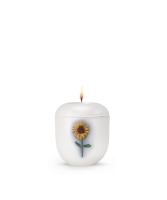 Porzellanurne Fleur Blanche, Design Sonnenblume