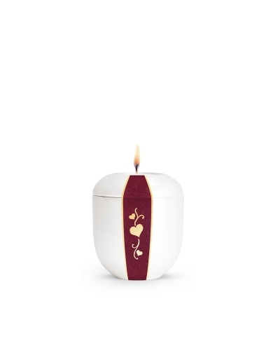 Porzellan-Urne Edition White Satin