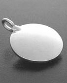 Memory-Schmuckanh&auml;nger Silber, Kreis mit Edelstahl...