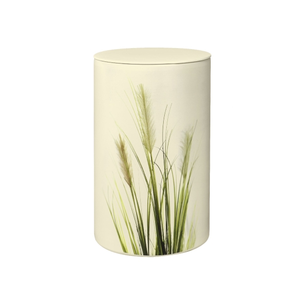 FLORA BIO-LEHM Urne Binsen sandbeige